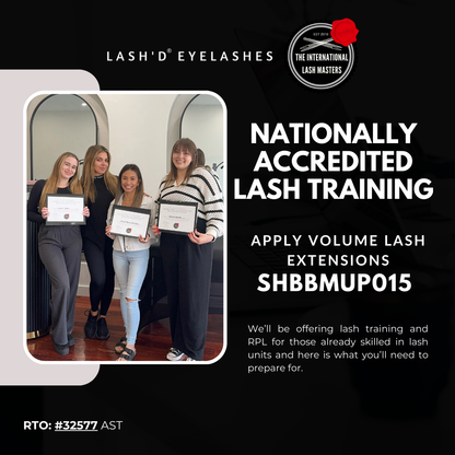 Accredited In Person Volume Lash Training SHBBMUP015 - Apply Volume Eyelash Extensions