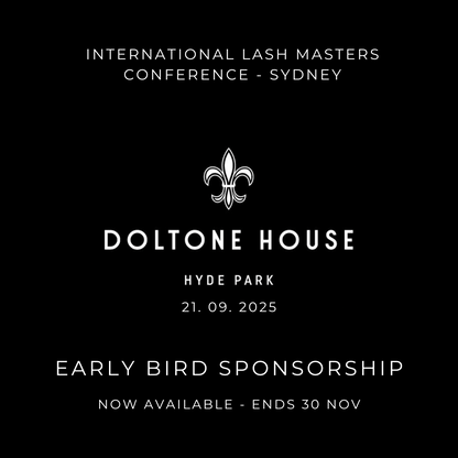 Early Bird 2025 Lash and Brow Conference Sponsorship Packages