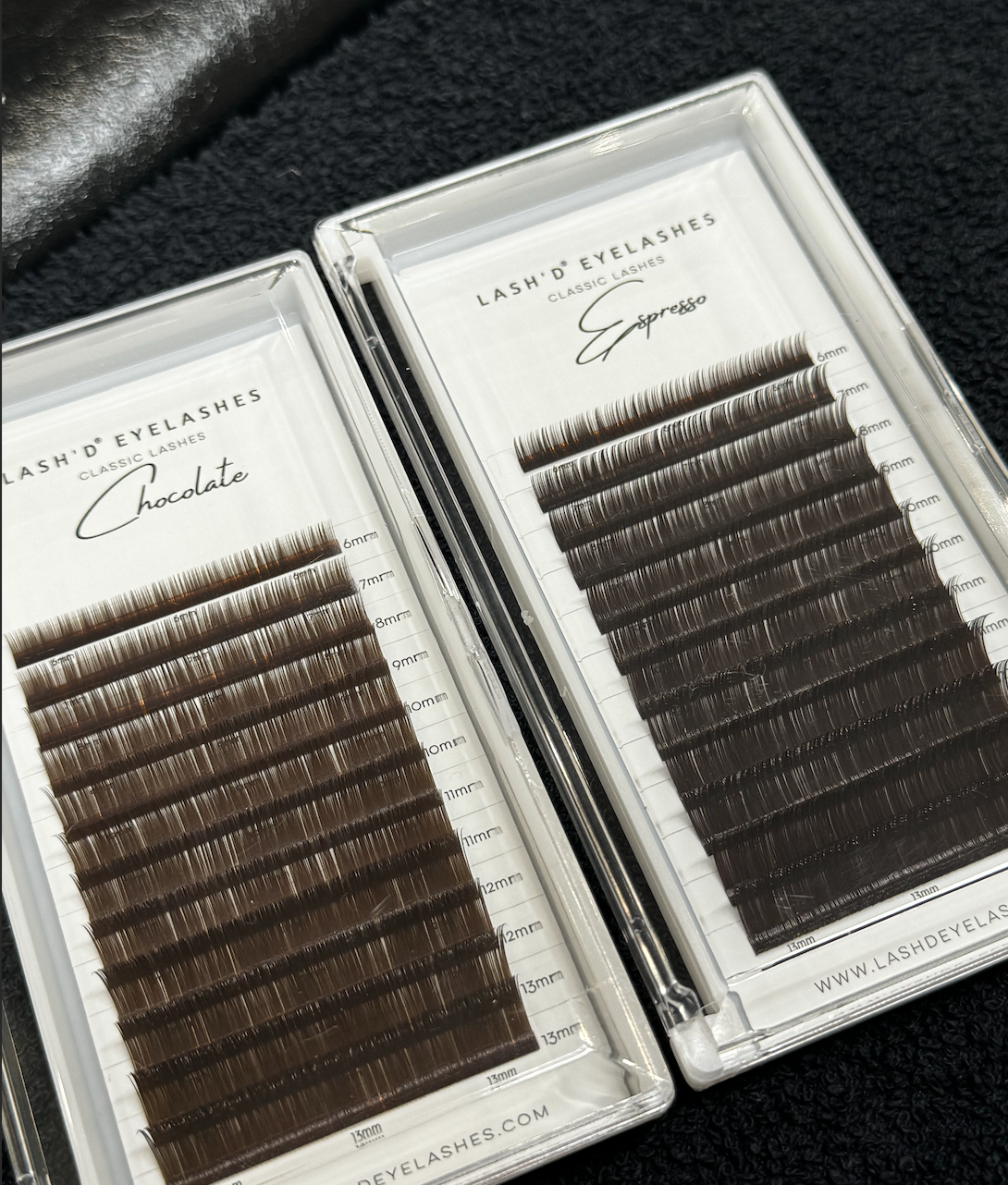 Premium PBT Brown Classic Lashes 0.15mm